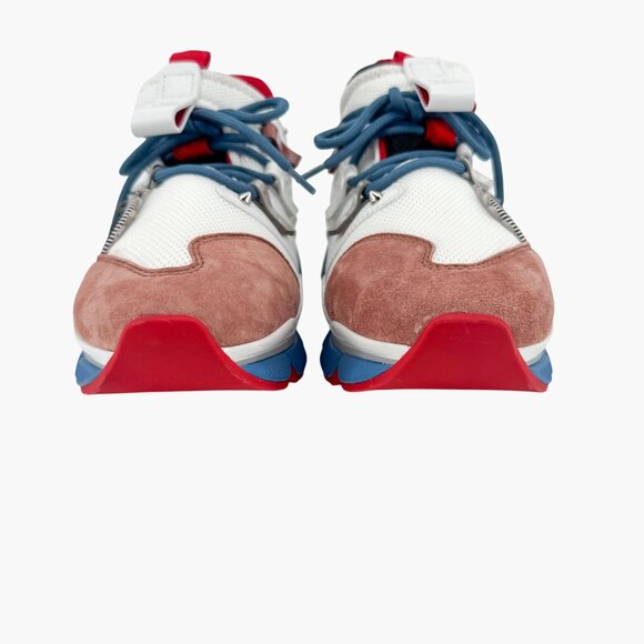 Christian Louboutin Red Runner Sneakers Multi Suede Mesh Size 40 US 10 Women - Picture 6 of 14